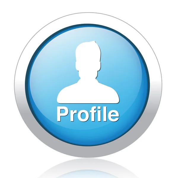 Pulsante immagine profilo avatar maschile — Vettoriale Stock