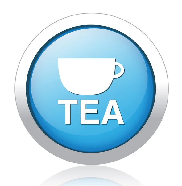 茶银蓝色按钮设计 — 图库矢量图片