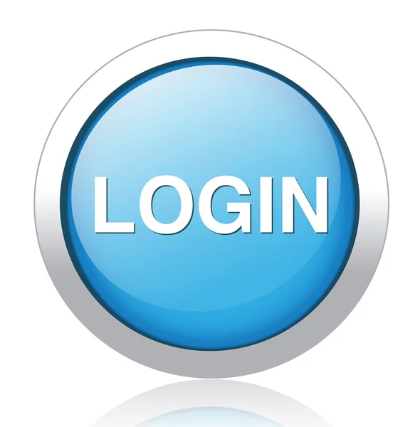 Login icona o pulsante — Vettoriale Stock