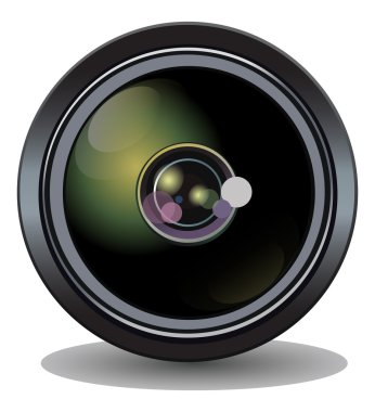 Kamera objektifi vektör