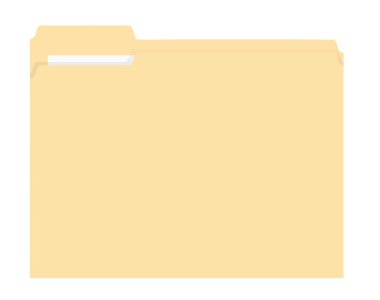 Yellow folder clipart