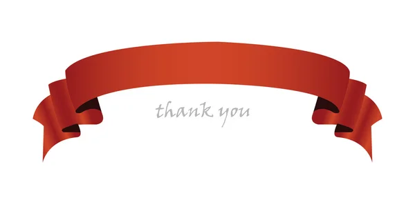 Thank You Ribbon — Stock Vector