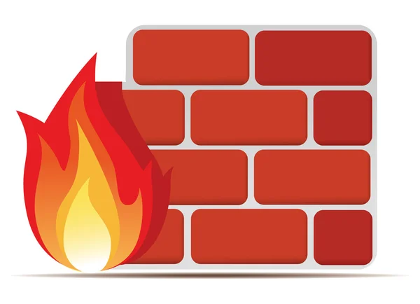 Firewall icon — Stock Vector