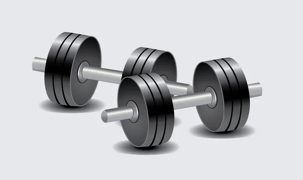 Dumbbells — Stock Vector