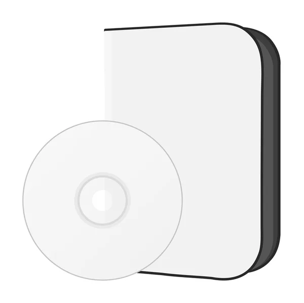 Boîte logicielle avec disque — Image vectorielle