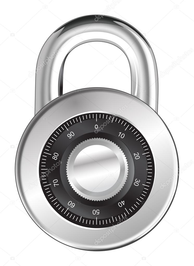 locked combination pad lock