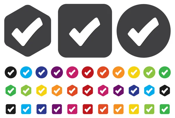 Check mark button — Stock Vector