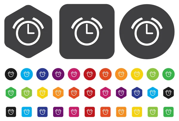 Icono del reloj despertador — Vector de stock