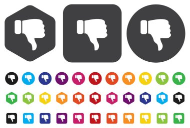 antipati (başparmak aşağı simgesi)