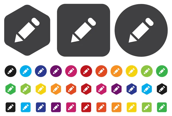 Pen potloodpictogram — Stockvector