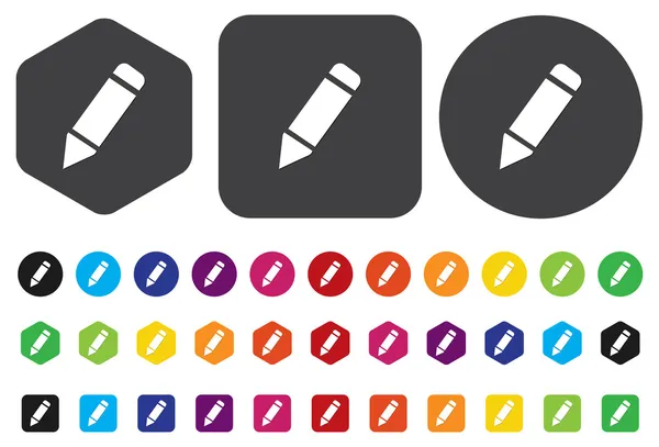 Pen potloodpictogram — Stockvector