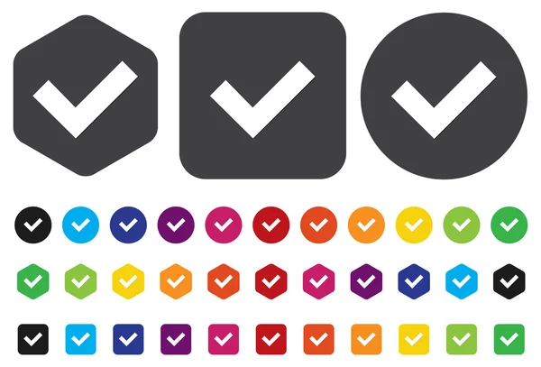 Check mark button — Stock Vector