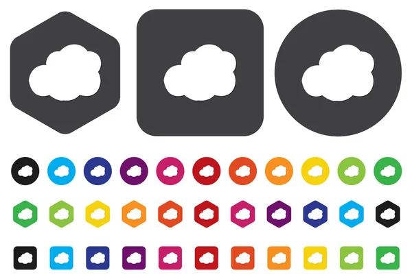 Icono de nube — Archivo Imágenes Vectoriales