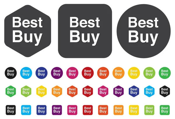 Best buy button — Stock Vector