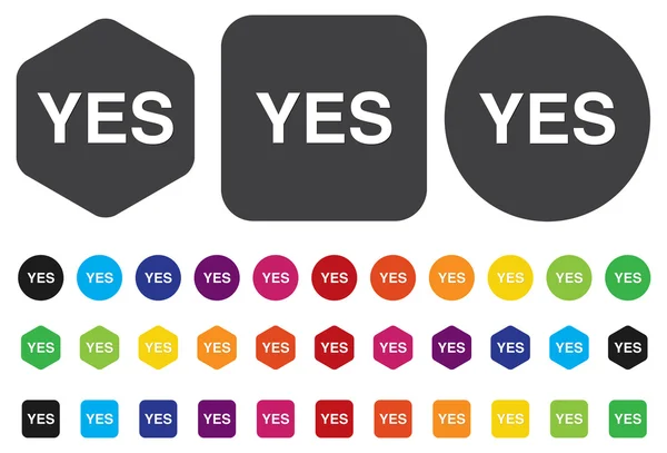 Yes icon — Stock Vector
