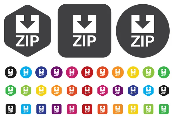 Ikona souboru zip — Stockový vektor