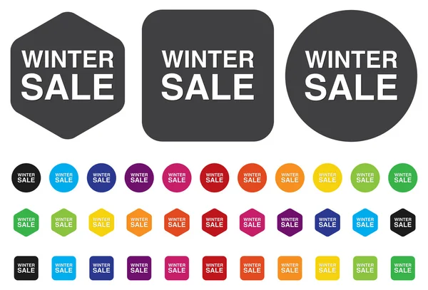 Icono de venta de invierno — Vector de stock
