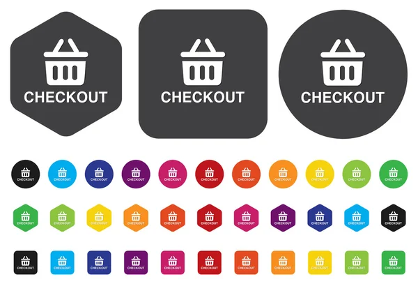 Checkout button — Stock Vector