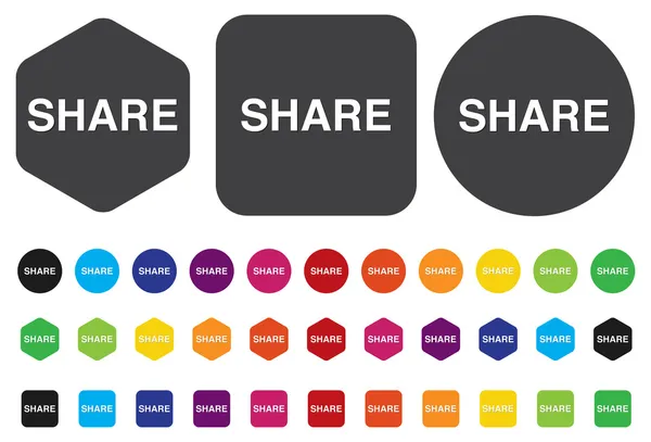 Compartir botón web — Archivo Imágenes Vectoriales