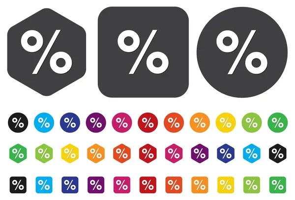 Icône Pourcentage — Image vectorielle