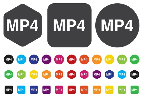 Icono mp4 — Archivo Imágenes Vectoriales