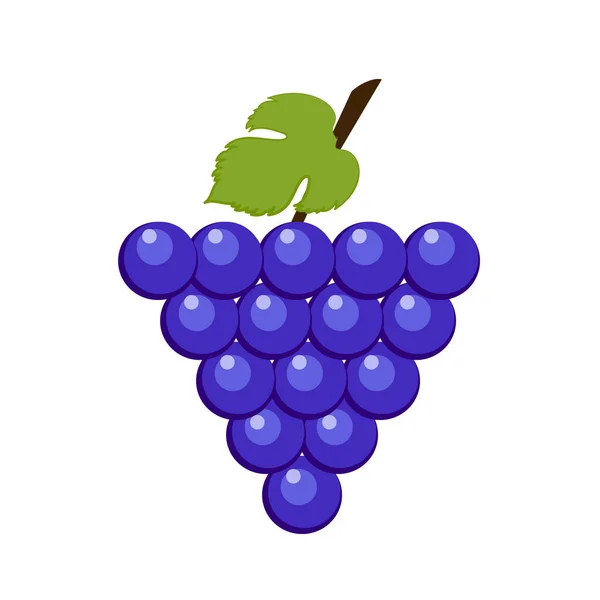 Icon of a blue bunch of grapes — Stock Vector