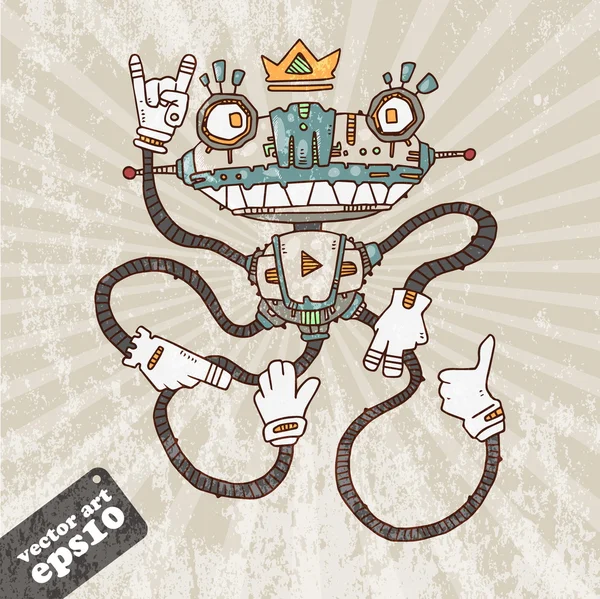 birçok silahlı robot