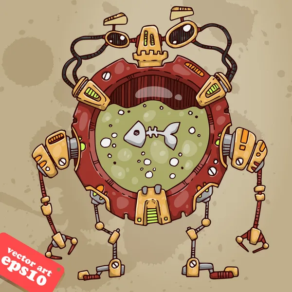 büyük robot akvaryum