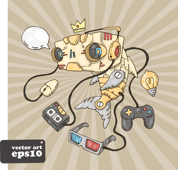 Robot balık ve gadget'lar