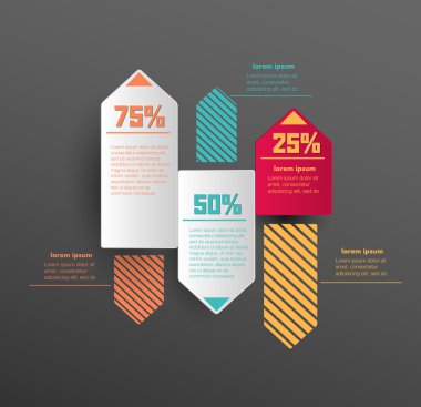 Kavramsal vektör tasarım şablonu. bilgi grafikleri ögesi