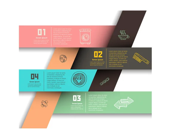 Modello concettuale di progettazione vettoriale. elemento infografico — Vettoriale Stock