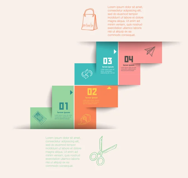 Elemento infografico — Vettoriale Stock