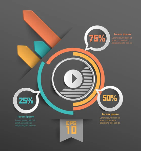 Elemento infográfico — Vector de stock