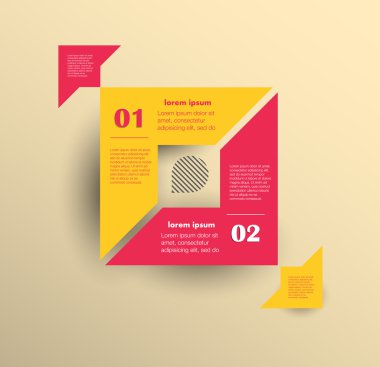 Kavramsal vektör tasarım şablonu. bilgi grafikleri ögesi