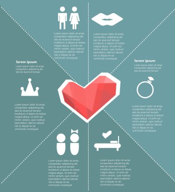 Infographic. Aşk ve ilişkiler