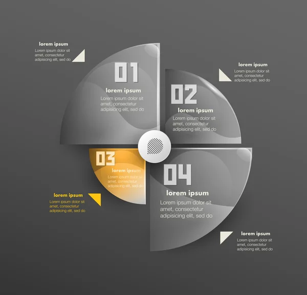 Conceptuele vectorontwerp template. infografische elementen — Stockvector