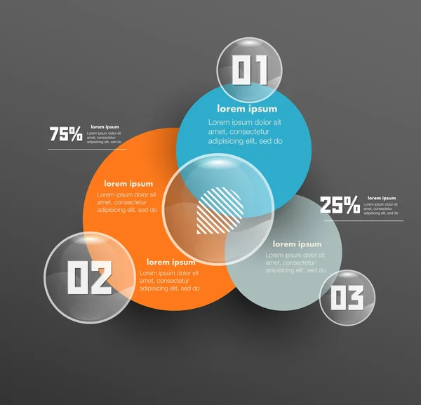 Conceptual vector Design template. infographics element — Stock Vector