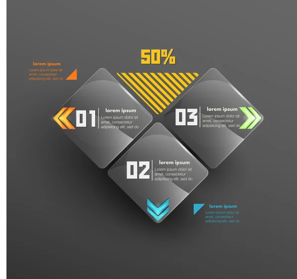 Modello concettuale di progettazione vettoriale. elemento infografico — Vettoriale Stock