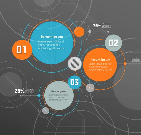 Kavramsal vektör tasarım şablonu. bilgi grafikleri ögesi