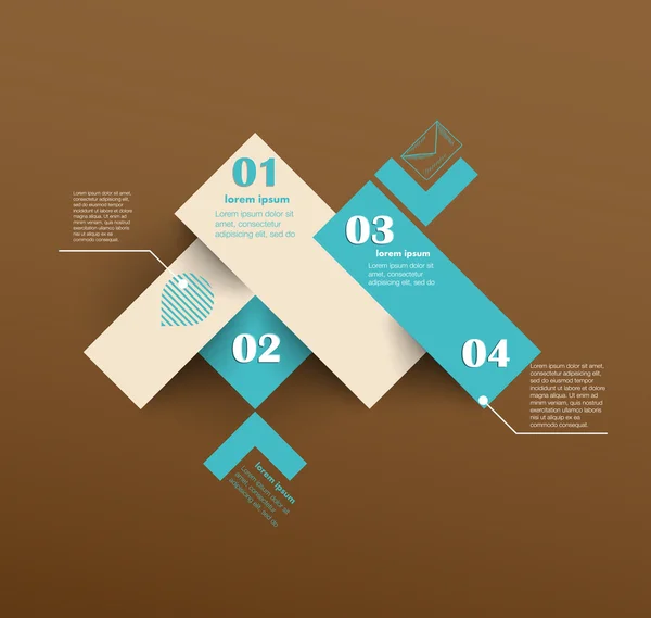 Plantilla de diseño vectorial conceptual. elemento de infografía — Archivo Imágenes Vectoriales