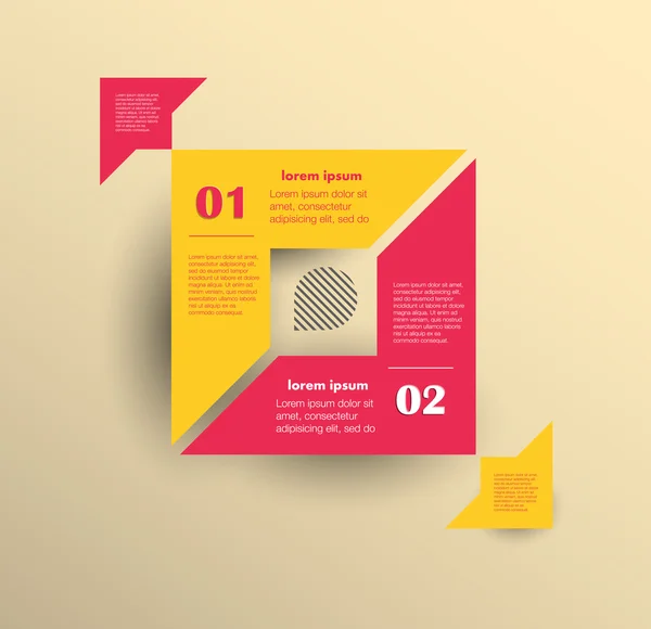 Plantilla de diseño vectorial conceptual. elemento de infografía — Vector de stock