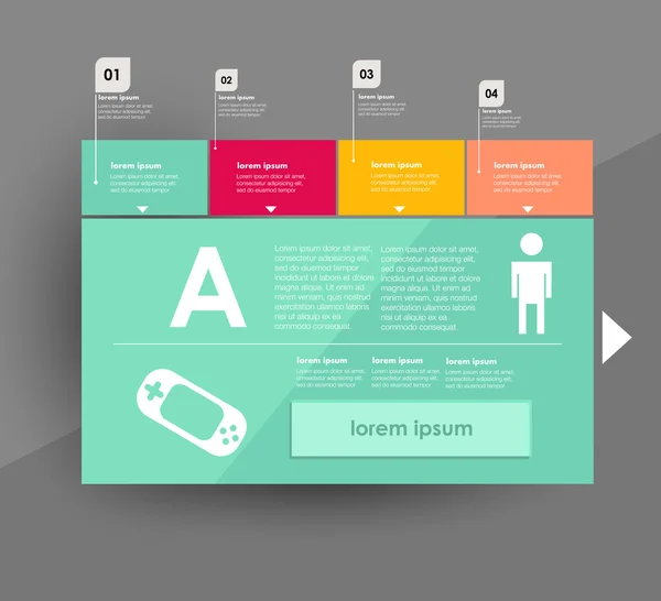 Conceptual vector Plantilla de diseño . — Archivo Imágenes Vectoriales