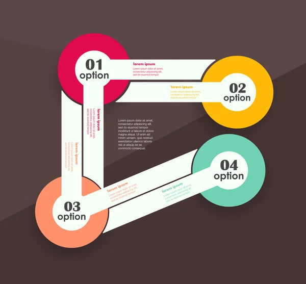 Modello concettuale di progettazione vettoriale. elemento infografico — Vettoriale Stock