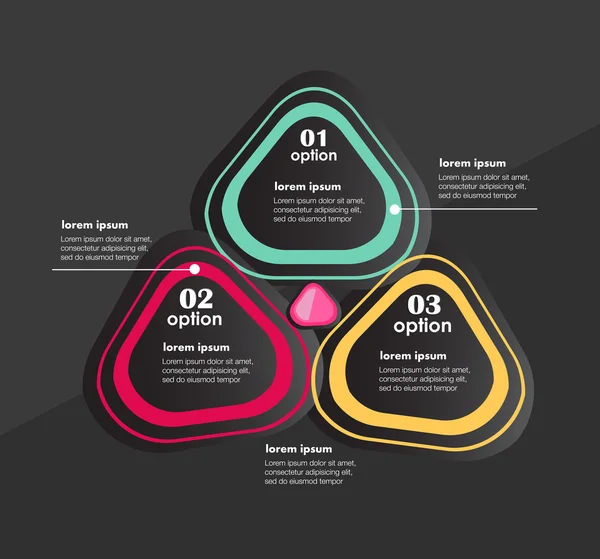 Modello concettuale di progettazione vettoriale. elemento infografico — Vettoriale Stock