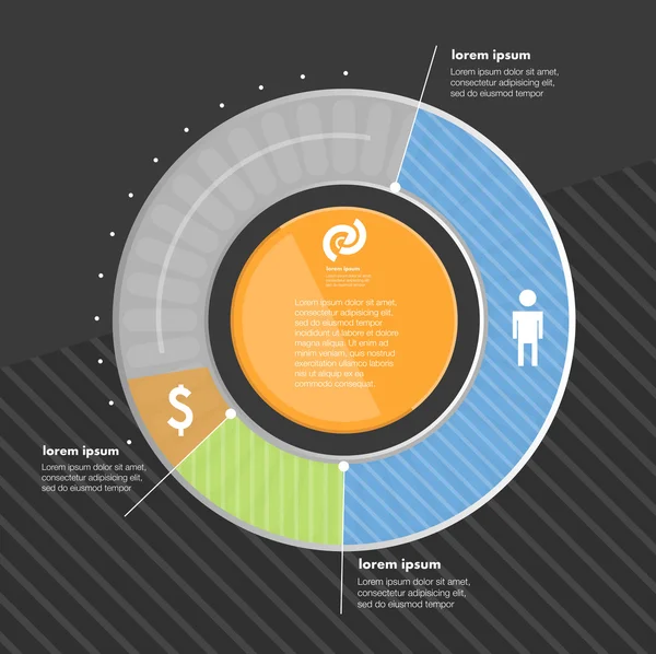 Šablona návrhu koncepčního vektoru. prvek infographics — Stockový vektor