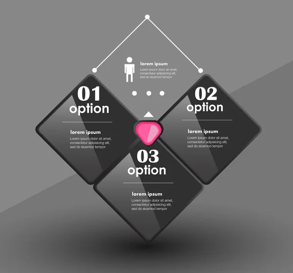 Konzeptionelle Vektor-Design-Vorlage. Element der Infografik — Stockvektor