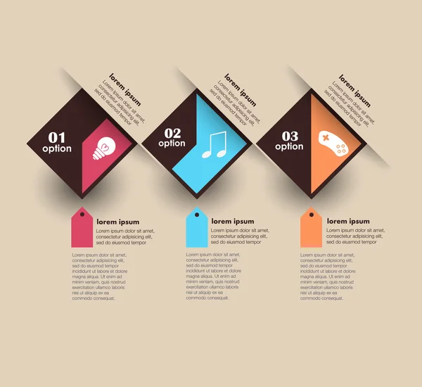 Plantilla de diseño vectorial conceptual. elemento de infografía — Archivo Imágenes Vectoriales