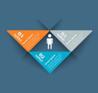 Kavramsal vektör tasarım şablonu. bilgi grafikleri ögesi