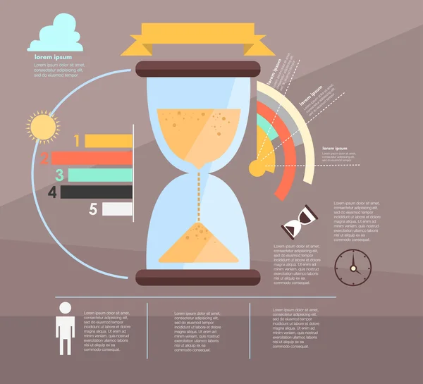 Infographic. time — Stock Vector