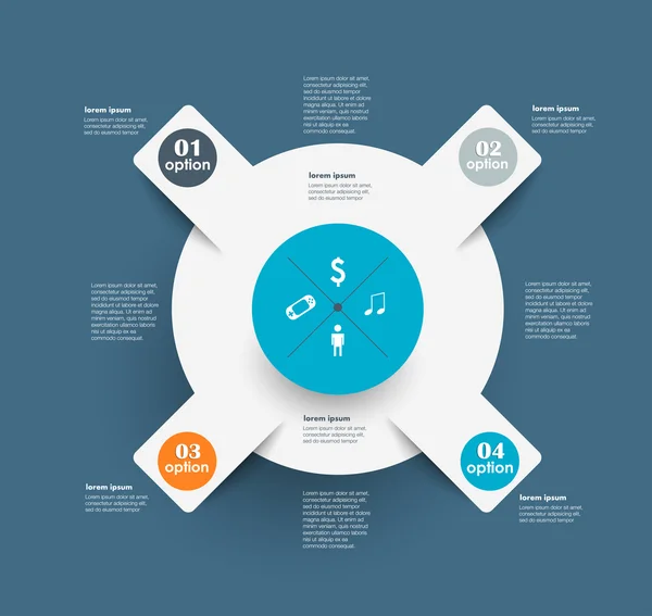 概念向量设计模板。Infographics元素 — 图库矢量图片